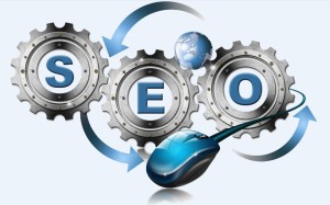 Concept of cogs of the SEO wheel